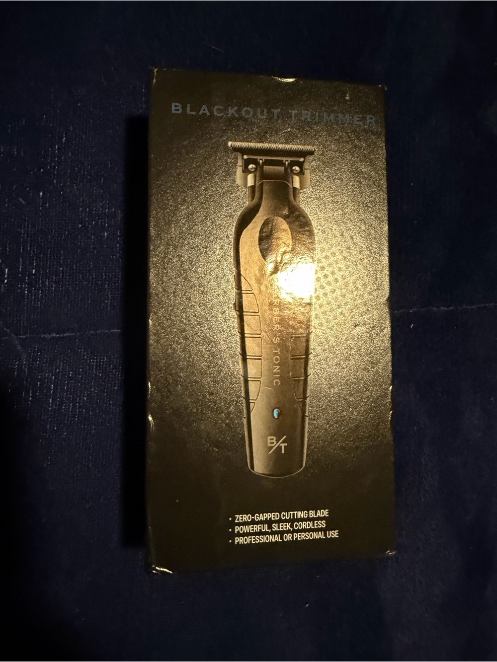 Barbertonic Blackout Trimmer — Black Cordless Men's Grooming Trimmer
